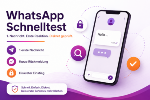 WhatsApp Schnelltest von Law-Love.de zur diskreten Prüfung einer ersten Kontaktaufnahme per Messenger