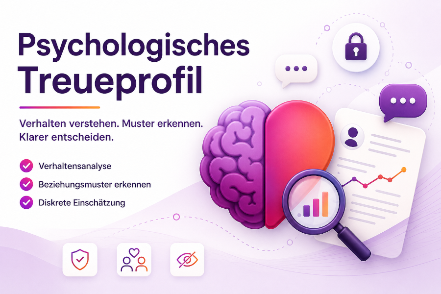 Psychologisches Treueprofil von Law-Love.de zur diskreten Verhaltensanalyse und Einschätzung von Beziehungsmustern